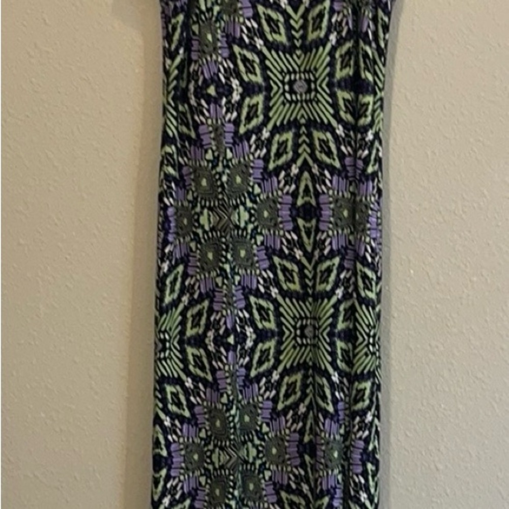 London Time sleeveless long stretch maxi dress Size 10